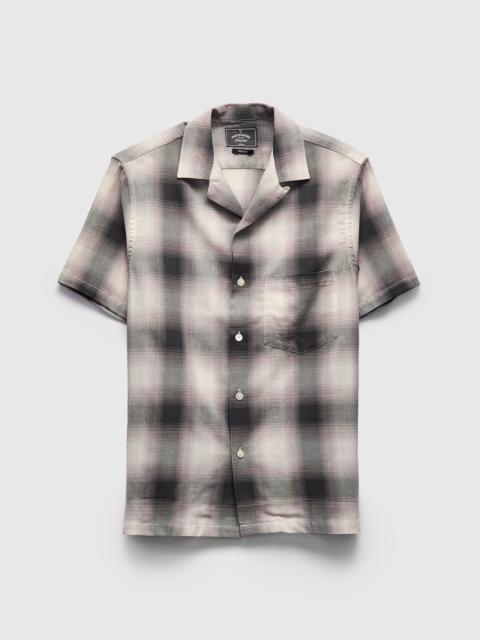 Portuguese Flannel Smogy Shirt in Ombre Black