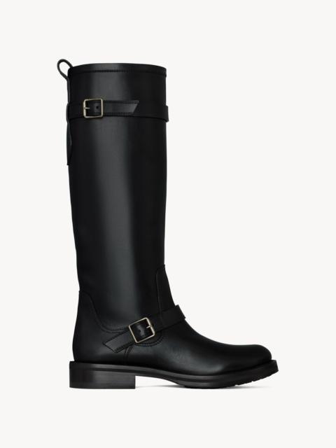 SAINT LAURENT RIVER BOOTS IN SMOOTH LEATHER