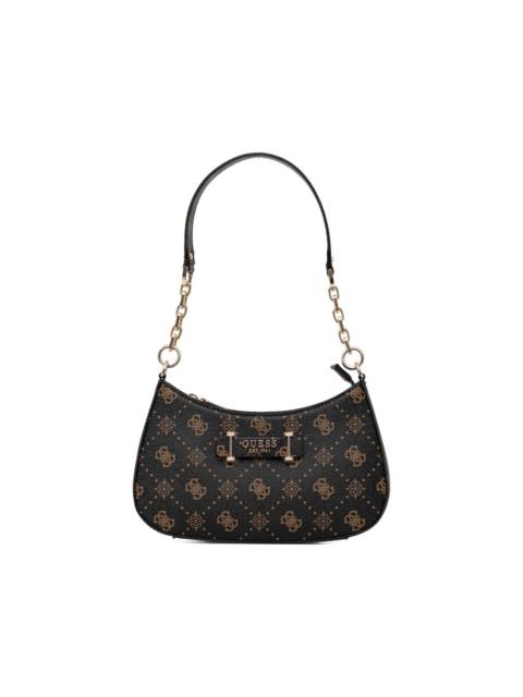 GUESS USA Carrie monogram chain shoulder bag