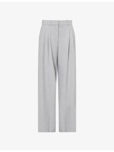 SIMKHAI Clayton Wide-Leg Stretch-Woven Trousers