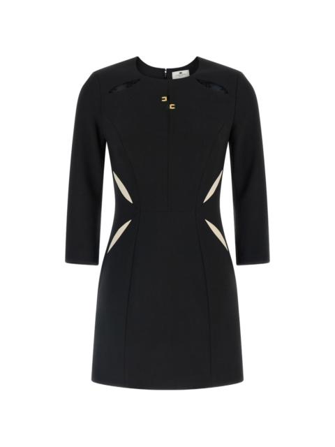 ELISABETTA FRANCHI Sheath cut-out logo dress