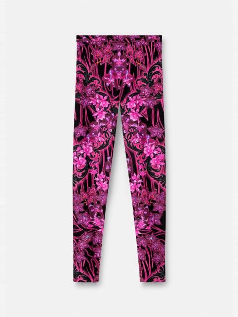 VERSACE Orchid Barocco Leggings