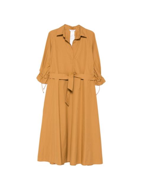 Max Mara Mirto belted ruffled dress