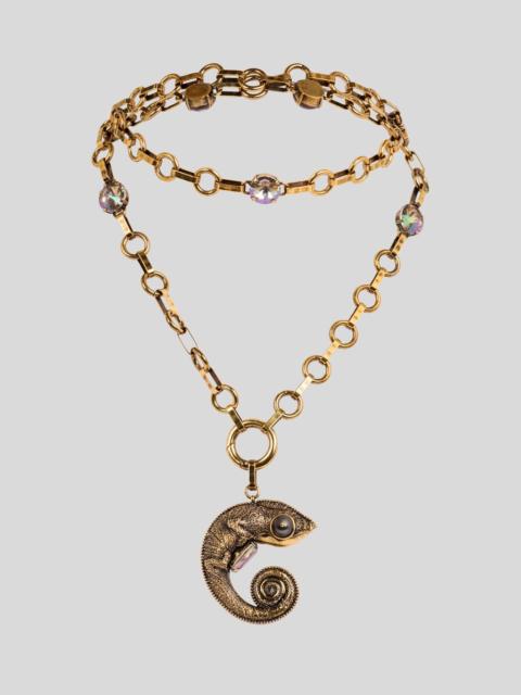Etro NECKLACE WITH ARNICA CHAMELEON AND CRYSTALS