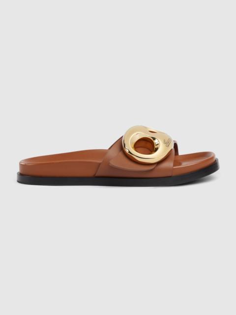 Women's Gucci Marina chain slide sandal