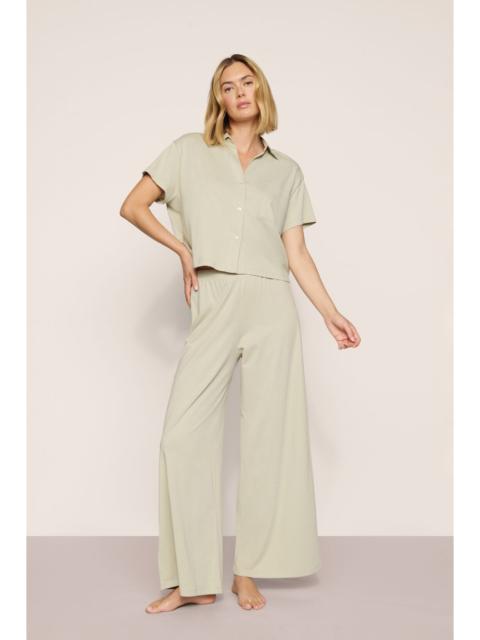 eberjey Pima Cotton Short Sleeve & Pant PJ Set