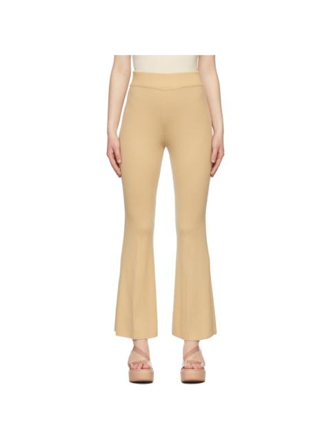 LVIR Beige Wool Knit Pants