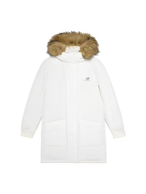 (WMNS) New Balance Warm Long Down Jacket 'White' AWJ23345-CRM