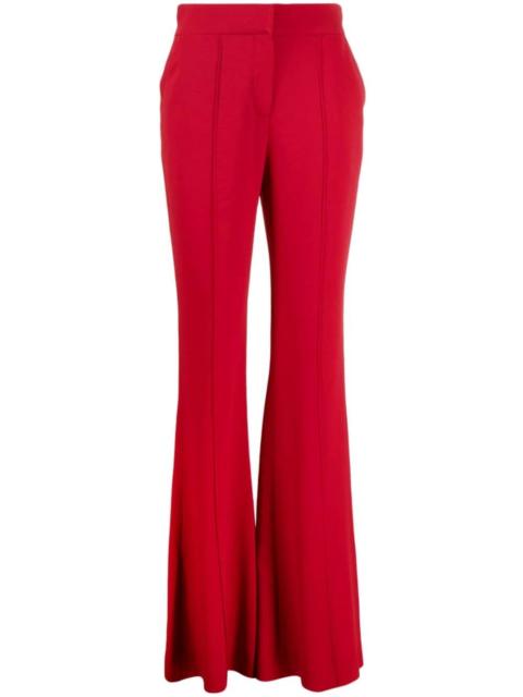 ELIE SAAB high-waisted crepe flared trousers