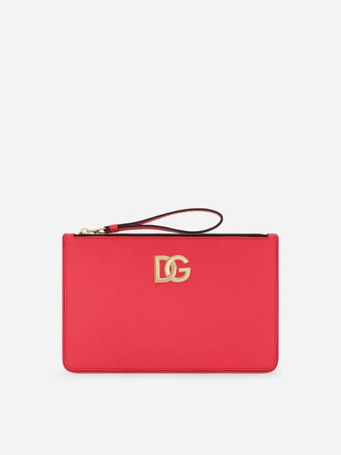 Dolce & Gabbana Calfskin clutch with DG logo