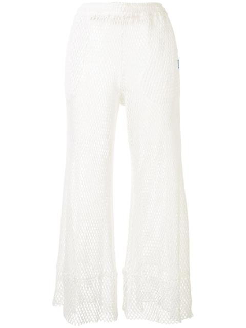 Maison MIHARAYASUHIRO flared mesh trousers