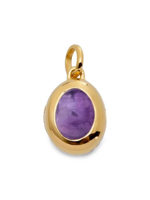 MONICA VINADER February Birthstone locket necklace