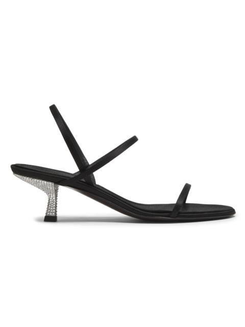 Giuseppe Zanotti Women's Raso Nero 50MM Silk Sandals - Black