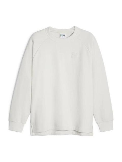 PUMA PUMA Popular Series Classics Textured Crew Neck Shirt 'White' 625299-17