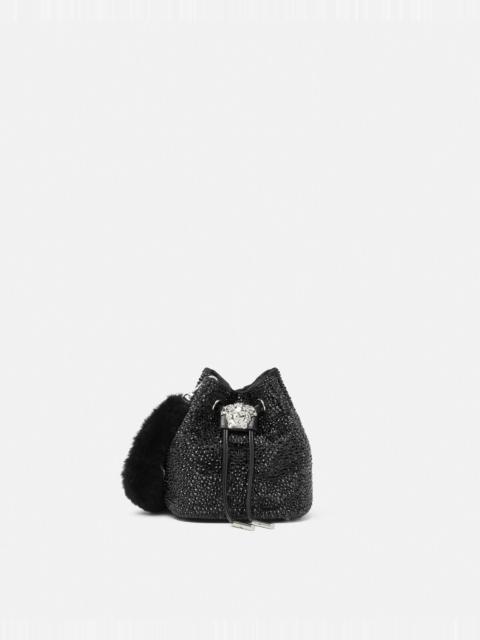 VERSACE Crystal La Medusa Mini Bucket Bag