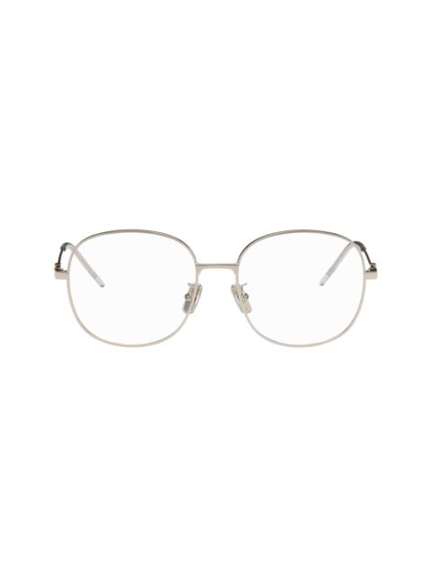 Givenchy Silver GV Speed Round Metal Glasses