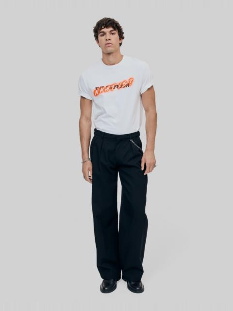 The Kooples BLACK WIDE-LEG WOOL PANTS