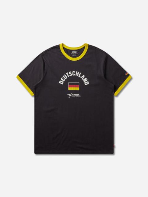 Levi's Men's Deutschland Ringer T-Shirt Black