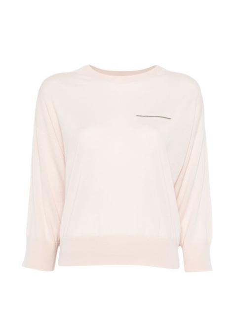 PESERICO crystal-embellishment sweater