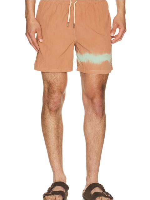 Bather Madder Blue Overdyed Swim Trunks
