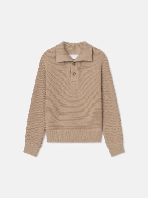 Nanushka Cotton and Merino Wool Polo-Neck Sweater