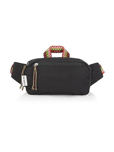 Lanvin Chevron Woven Belt Bag