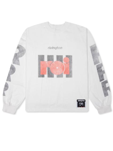 RRR123 ROI GARDEN L/S TEE - MAX WHITE