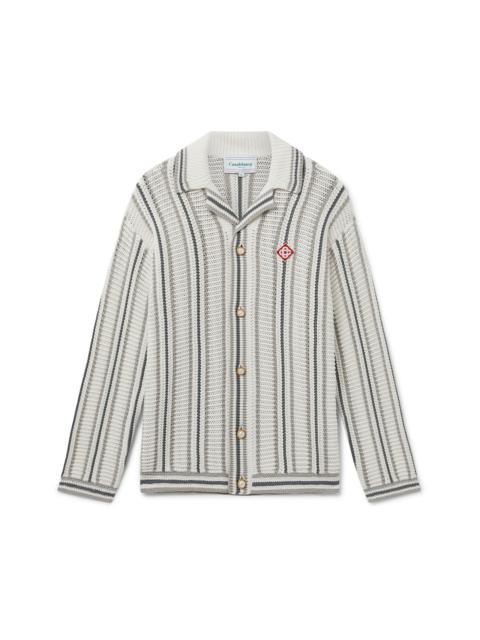 CASABLANCA Crochet Long Sleeve Shirt