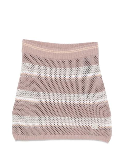 AMIRI striped knitted mini skirt