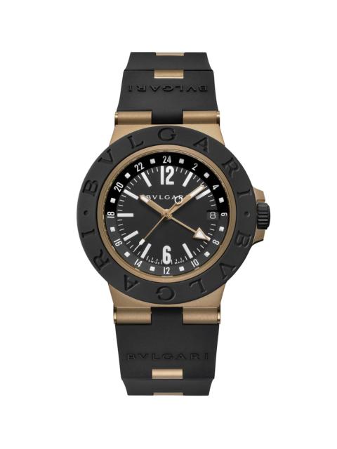 BVLGARI Men's Titanium, Aluminum & Rubber Strap Watch/40MM - Black