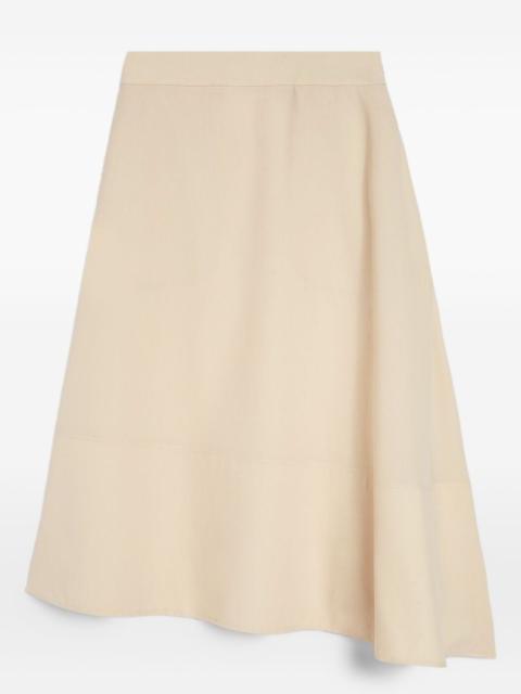 Jil Sander wool asymmetric skirt