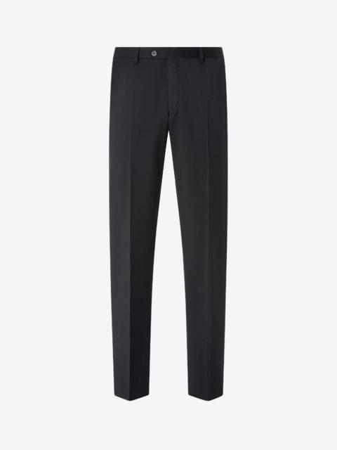 CORNELIANI Black 130's wool trousers