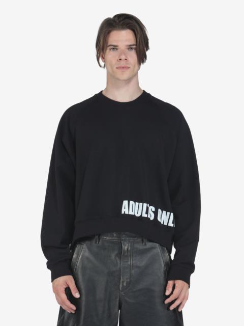 N°21 SLOGAN-PRINT COTTON SWEATSHIRT