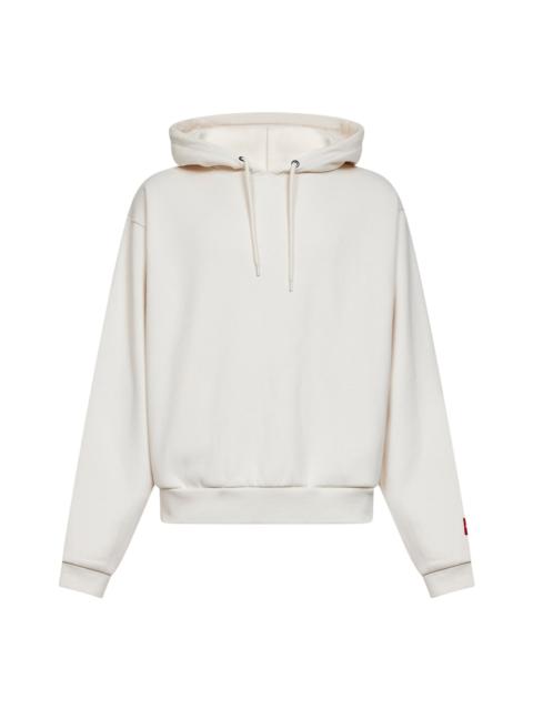 Ivory Red Box polycotton hoodie