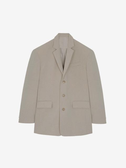 The Frankie Shop Gelso Oversized Blazer - Light Taupe Melange