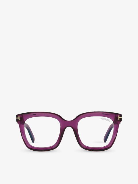 TR001663 FT5880-B square-frame acetate glasses