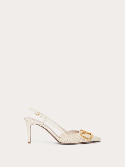Valentino VLOGO SIGNATURE SLINGBACK PUMPS IN NAPPA 40MM