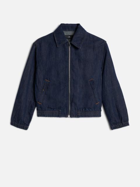 7 For All Mankind BOMBER JACKET in Indigo Linen Blossom
