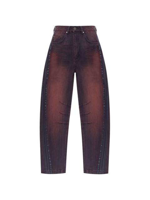 【送料&関税込】Adidas Logo Bootcut Jeans adidas LOGO BOOTCUT JEANS | sugar | REVERSIBLE