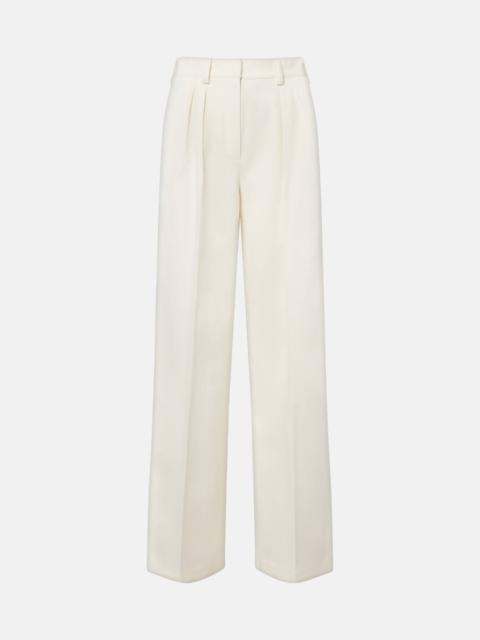 Max Mara Molo pleated wool and cotton-blend pants