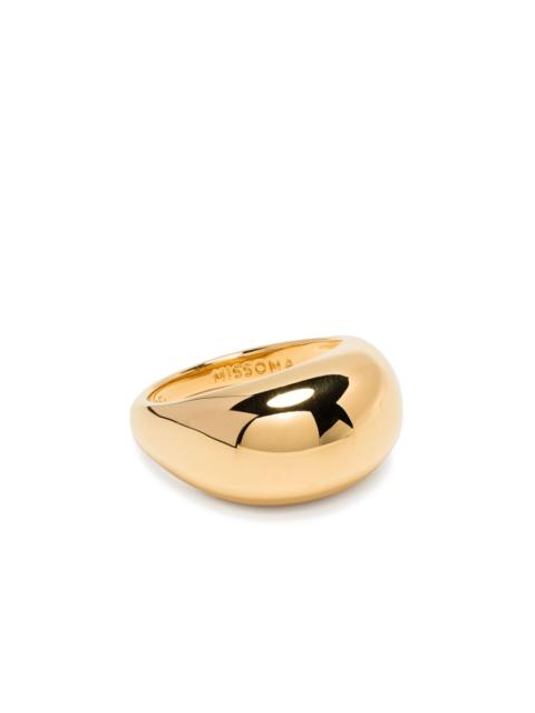 MISSOMA gold-plated sterling silver Chubby dome ring