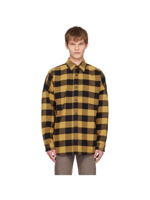 Palm Angels Yellow Check Shirt