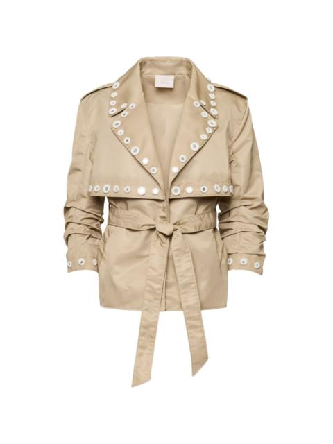 Cinq à Sept Yates short trench jacket