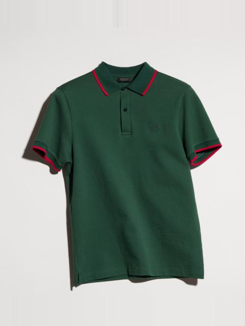GUCCI Cotton piquet polo shirt with embroidery