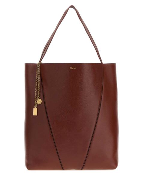 Chloé Chloé Chloé Tote Bag — Brown