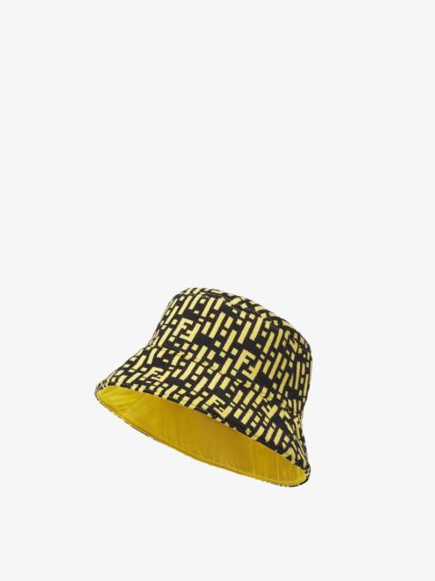 FENDI Yellow nylon bucket hat