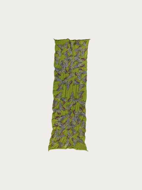 Kapital FULLING WOOL HAPPY SCARF BUTTERFLY - GREEN