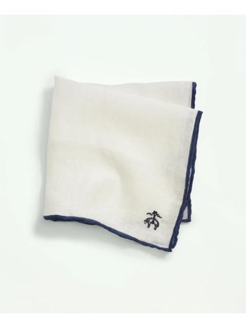 Brooks Brothers Linen Jacquard Pocket Square
