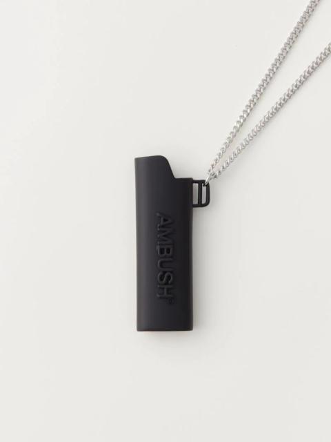 lighter logo case pendant necklace