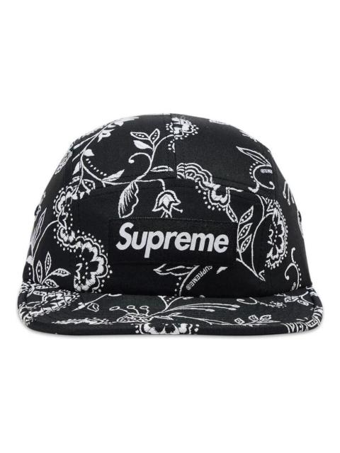 Supreme Supreme Floral Jacquard Camp Cap 'Black' SS25H36-BLACK